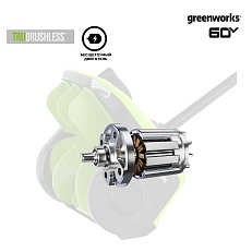 Greenworks GD60SS2 с АКБ 8 А.ч. + ЗУ 10А двойное