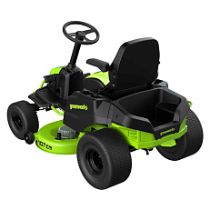 Greenworks GC82LT107 82V (107 см) - трактор садовый бесщеточный аккумуляторный с 6хАКБ 8 Ач + 3хЗУ G82C2