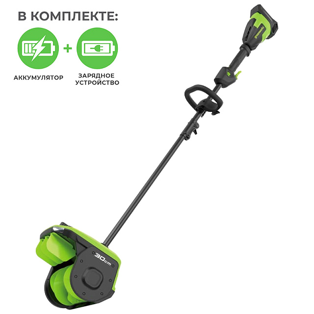 Greenworks GD40SS2, 40V с АКБ 5 А.ч. + ЗУ 5А быстрое