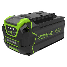 Greenworks GD40BPG2 40V (281 км/ч) бесщеточная с АКБ 4 Ач с USB + ЗУ 4А двойное - воздуходувка аккумуляторная ранцевая