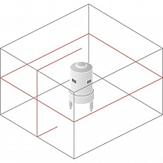 Схема лучей лазерного нивелира Vega LP360