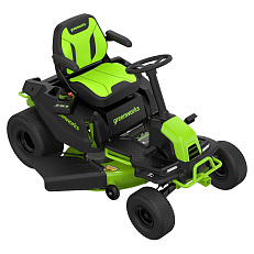 Greenworks GC82LT107 82V (107 см) - трактор садовый бесщеточный аккумуляторный с 6хАКБ 5 Ач + ЗУ G82CT6