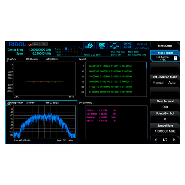 Опция анализа модуляций ASK/FSK для RSA3000E RSA3000E-ASK/FSK