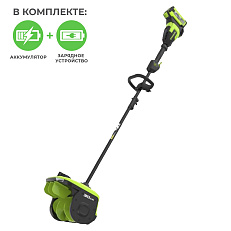 Снегоуборщик аккумуляторный Greenworks GD40SS2, 40V с АКБ 2 А.ч. с USB + ЗУ 2А