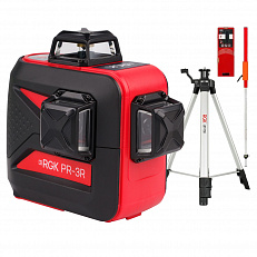 Комплект: лазерный уровень RGK PR-3R + штатив RGK LET-150, рейка RGK LR-2, приемник RGK LD-9