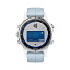 часы для бега Garmin Fenix 5S Plus белые с голубым ремешком