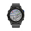 часы Garmin Fenix 6 Pro Solar черный с серым ремешком